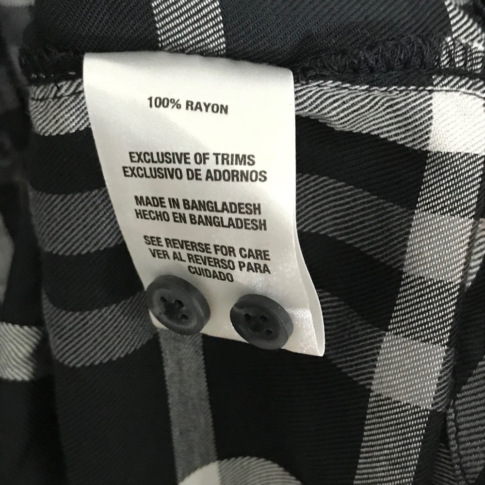 Woolrich Black Plaid Blouse - Picture 7 of 8
